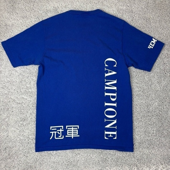 Vintage Champion Shirt Mens Medium Crewneck Embroidered Universal Winner Tee - Picture 5 of 5